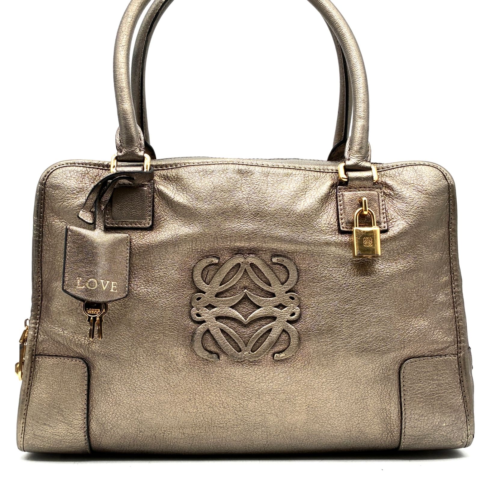 美品 ロエベ LOEWE アマソナ36 ハンドバッグ ボストンバッグ 