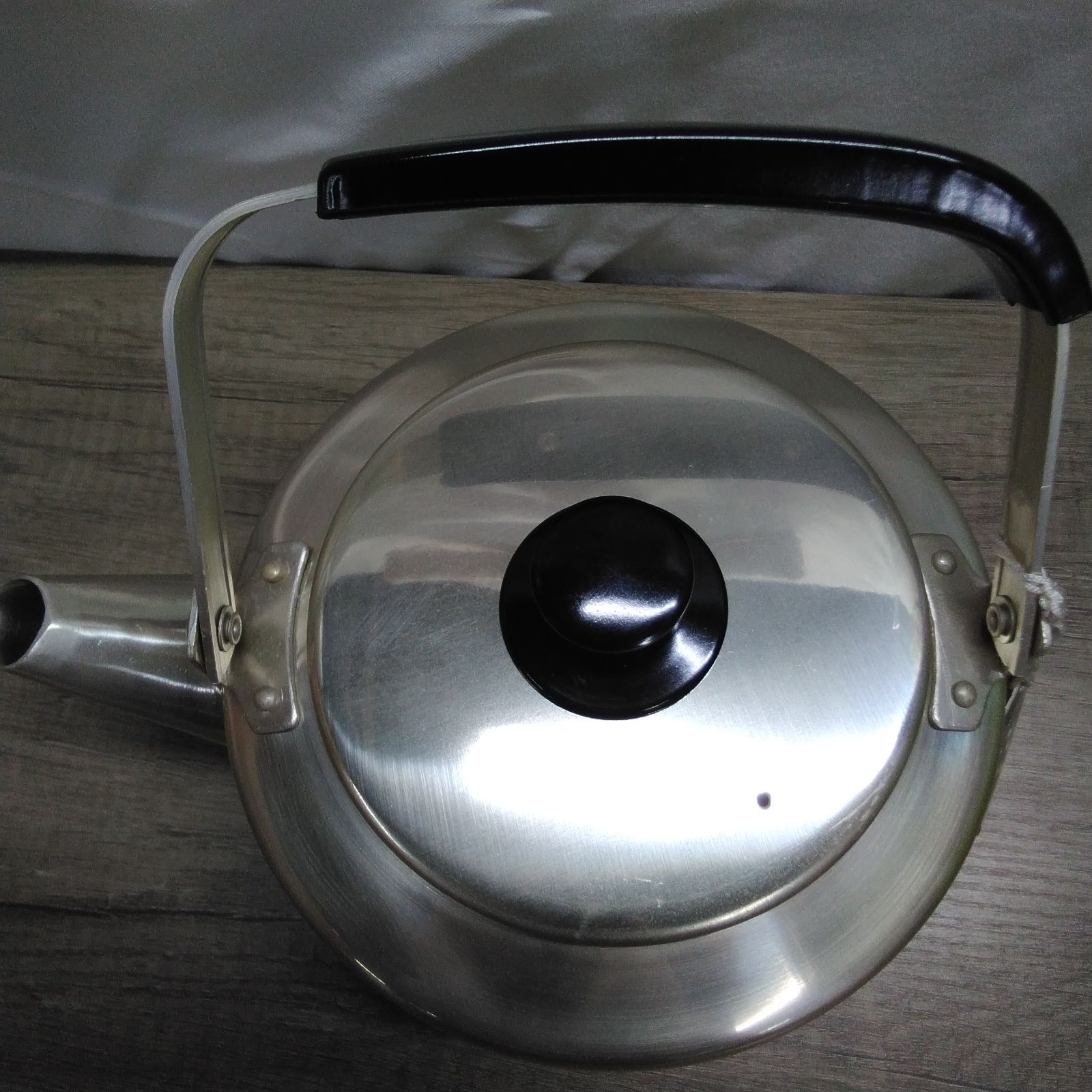 昭和レトロ 調理器具 アルミ製 ケトル やかん 3リットル 未使用品 長