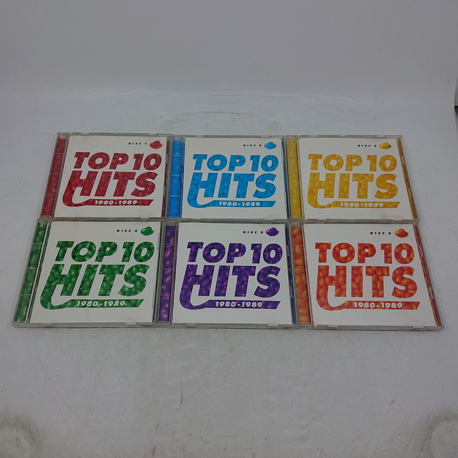 トップ10ヒッツ 1980-1989 CD6枚組＋解説書 箱欠品 CD-BOX 2606czth39