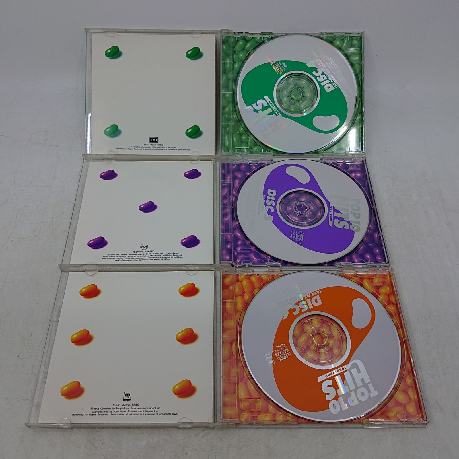 トップ10ヒッツ 1980-1989 CD6枚組＋解説書 箱欠品 CD-BOX 2606czth39