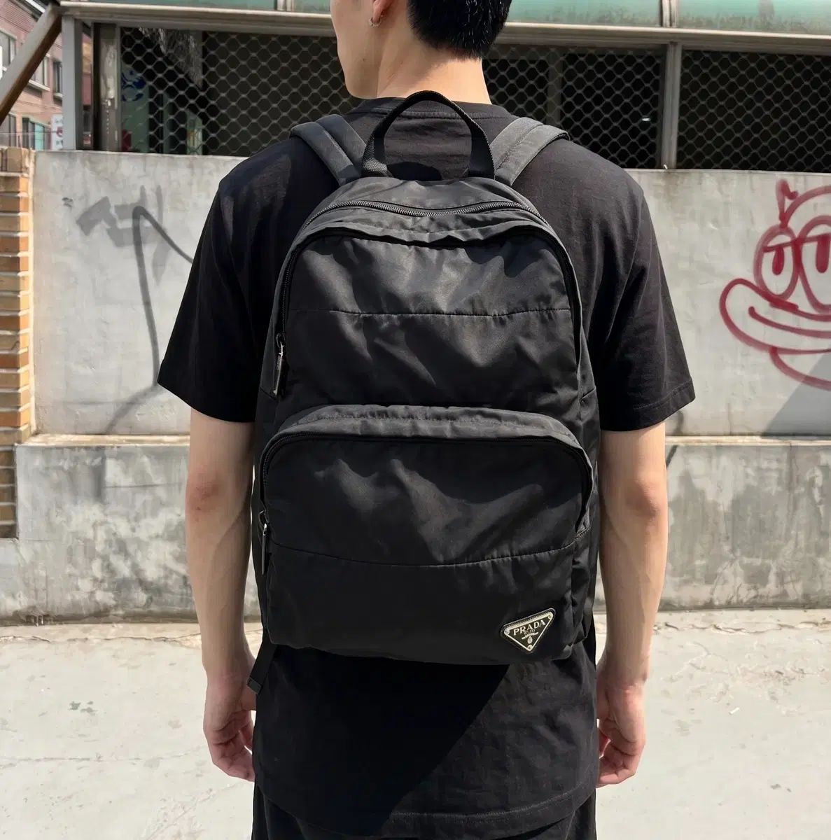 PRADA 2010AW 三角ロゴ ポコノ バックパック