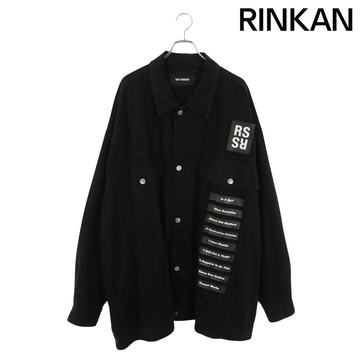 ラフシモンズ 18SS 181-723 権力の美学 フォトプリントオーバーサイズデニムジャケット メンズ XL