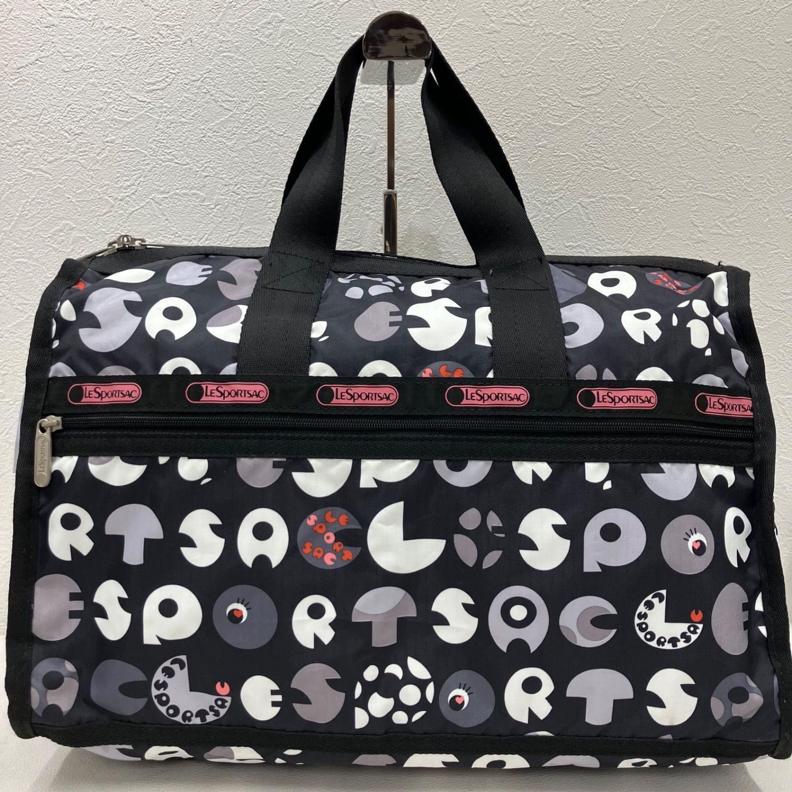 5528 LeSportsac レスポートサック ボストンバッグ ブラック 黒 旅行用