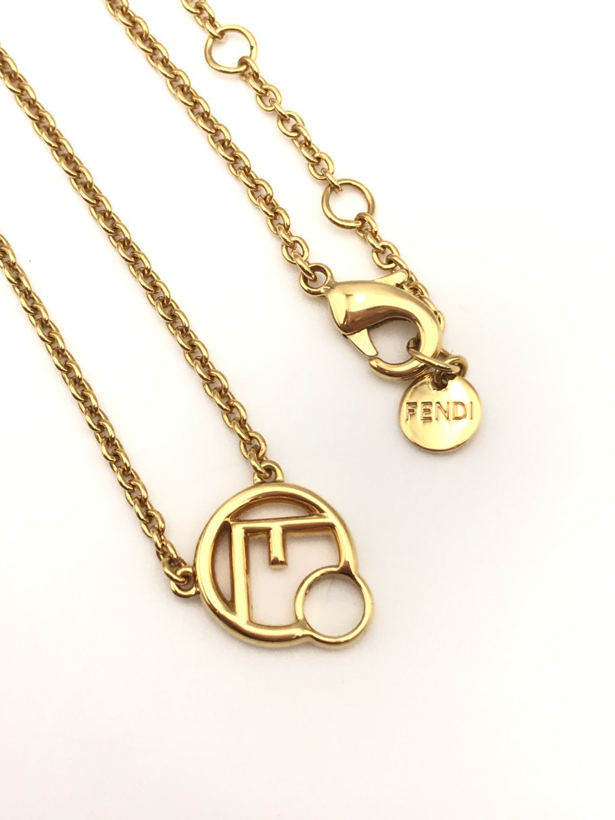 Fendi　フェンディ　ネックレス　エフイズ　ゴールド系　2313 7,154円