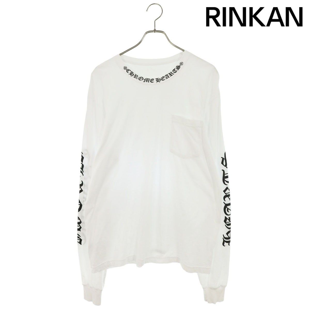 クロムハーツ CH L/S /1 ネックロゴプリント長袖カットソー メンズ L