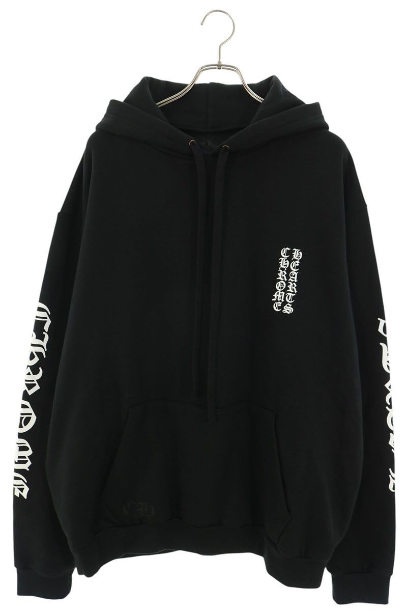 クロムハーツ SWTSHRT HD PLVR/プルオーバーパーカー 袖ロゴプリント