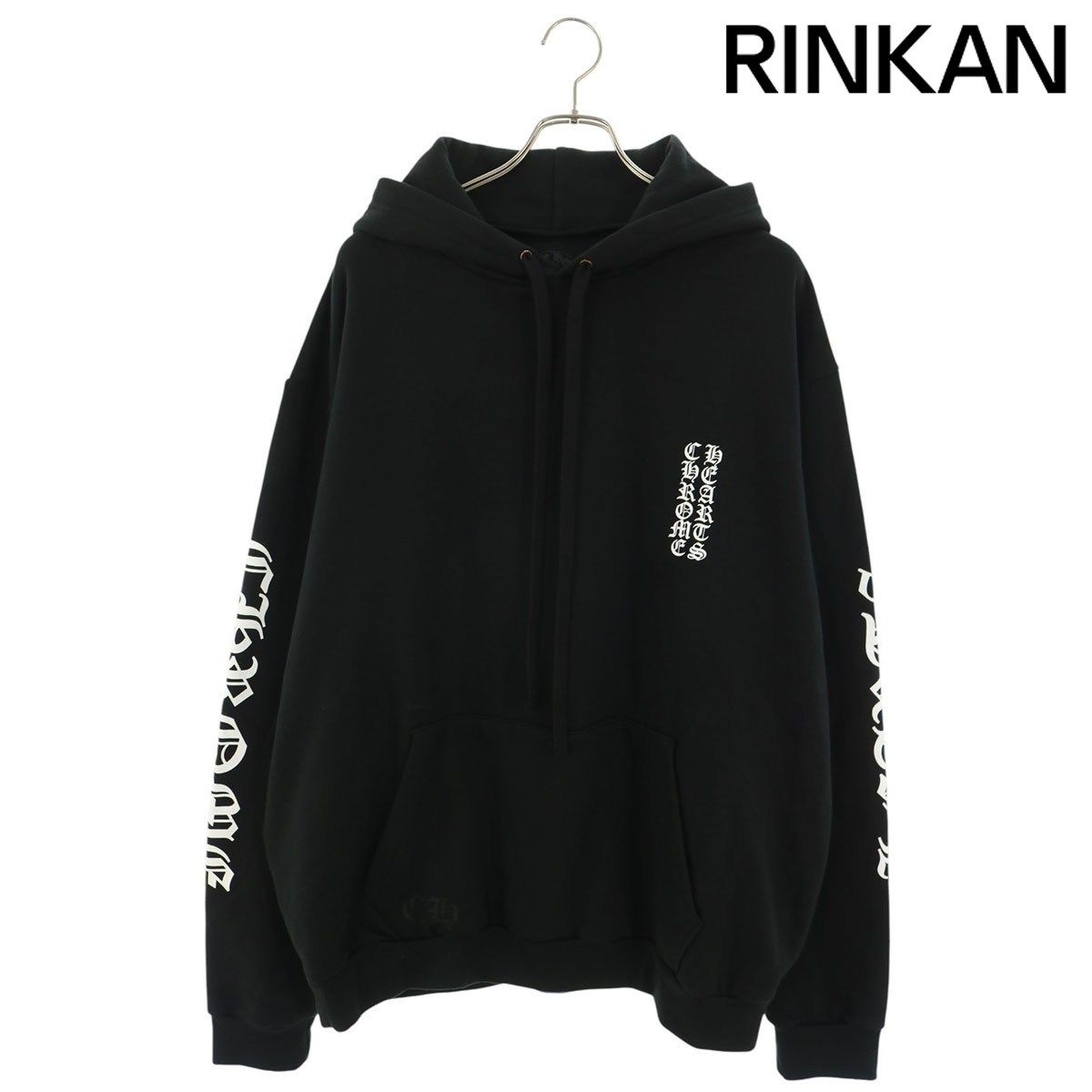 クロムハーツ SWTSHRT HD PLVR/プルオーバーパーカー 袖ロゴプリントプルオーバーパーカー メンズ XL