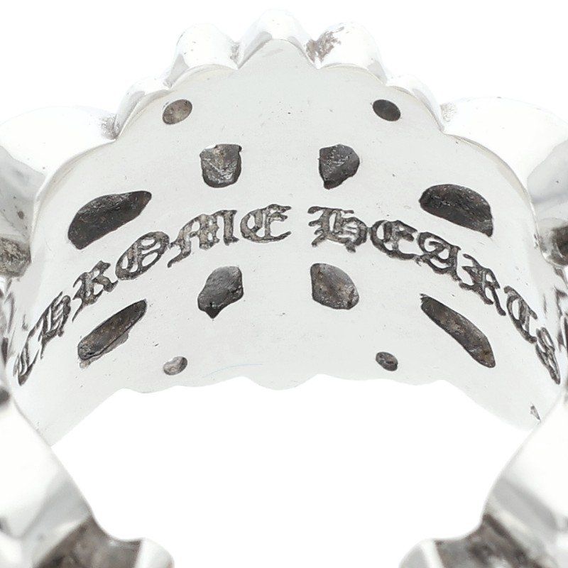 クロムハーツ  DBL FLRL CRS/ダブルフローラルクロス シルバーリング メンズ 10.5号 クロムハーツ DBL FLRL CRS/ダブルフローラルクロス シルバーリング