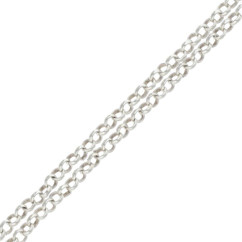 クロムハーツ NECKCHAIN R18/ロールチェーン18inch シルバーネックレス