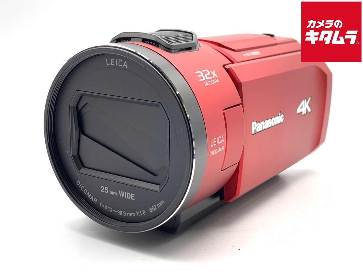 【中古】 【美品】 パナソニック デジタル4Kビデオカメラ HC-VX1M-R レッド