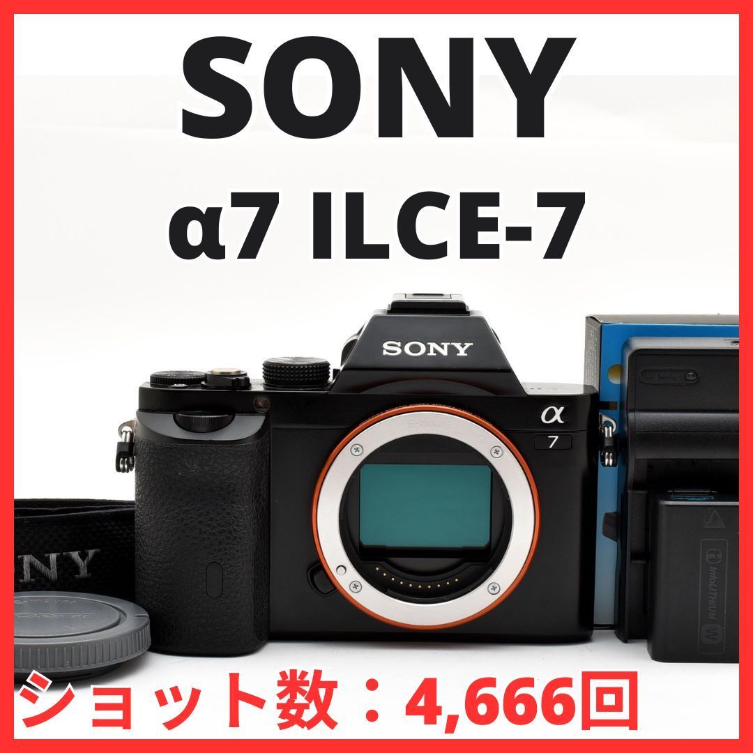 F23[7991]26 ソニー SONY α7 ボディ ILCE-7 【ショット数 4,666回】