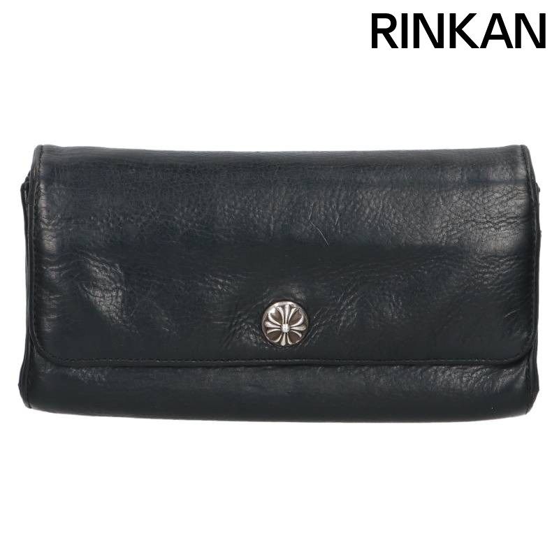 クロムハーツ JUDY/ジュディ クロスボタンレザーウォレット財布 メンズ