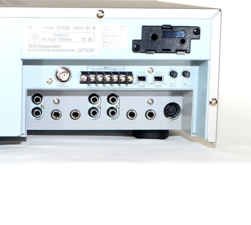 稀少動作品/極美品】TOA 卓上型アンプ 60W 5局 TA-2060 屋内用 PA