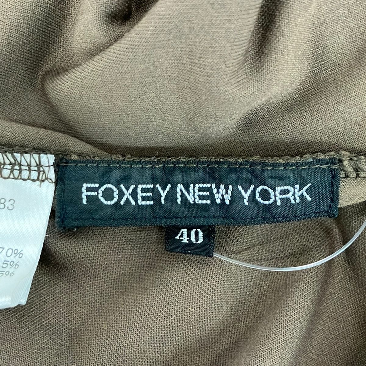 FOXEY NEW YORK(フォクシーニューヨーク) 長袖カットソー サイズ40 M