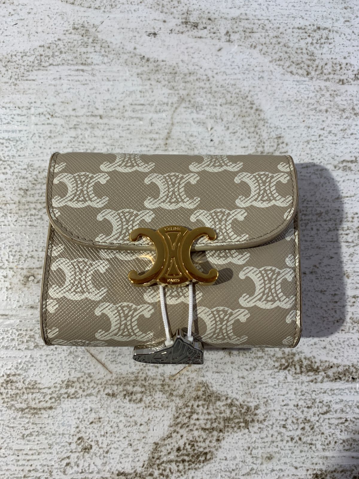 紫波85-2-0625] [併売] CELINE セリーヌ トリオンフ スモールフラップ