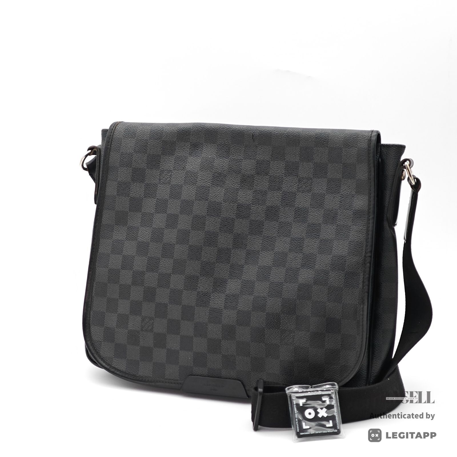 LOUIS VUITTON ダニエルMM N58029 バッグ ショルダーバッグ ブラック/グレー レディース メンズ