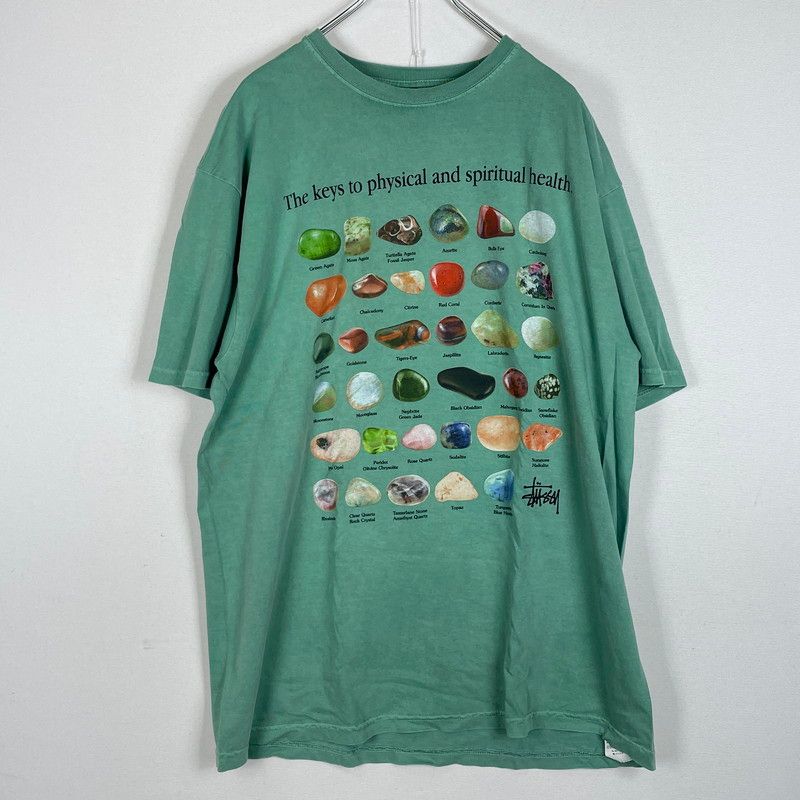 【中古品】 STUSSY ステューシー THE KEY TO PHISICAL AND SPIRITUAL HEALTH TEE ザ キー トゥ フィジカル アンド スピリチュアル ヘルス Tシャツ 半袖 トップス 【142-260626-sa-06-tei】