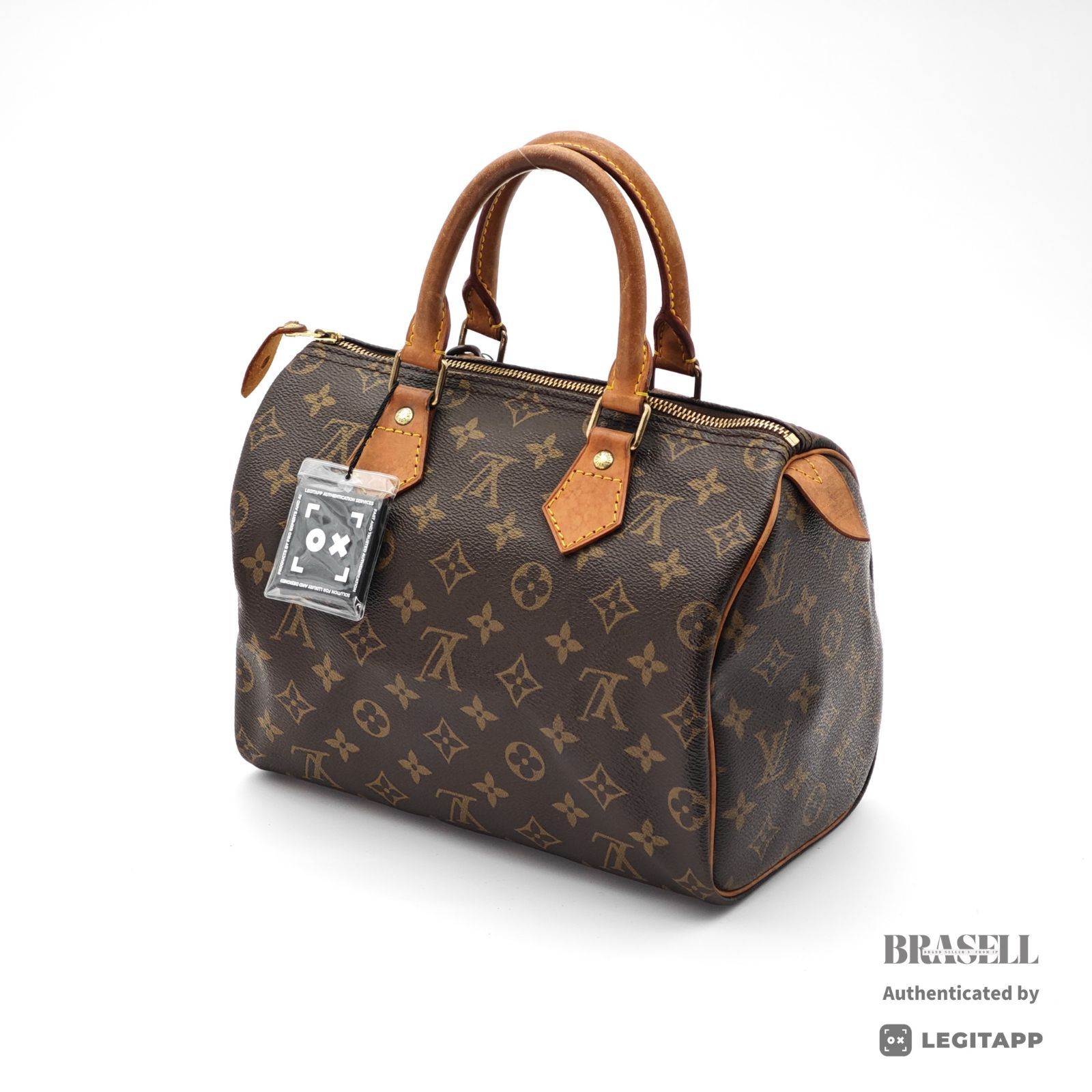 LOUIS VUITTON スピーディ25 M41528 バッグ ハンドバッグ ミニボストン ブラウン レディース パドロック 鍵