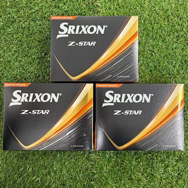 【新品未使用品】スリクソン SRIXON 25 Z-STAR ボール ウレタンカバー 3ピース 3ダース 36球入り SRIXON ゼットスター ゴルフ ボール（葛西店）