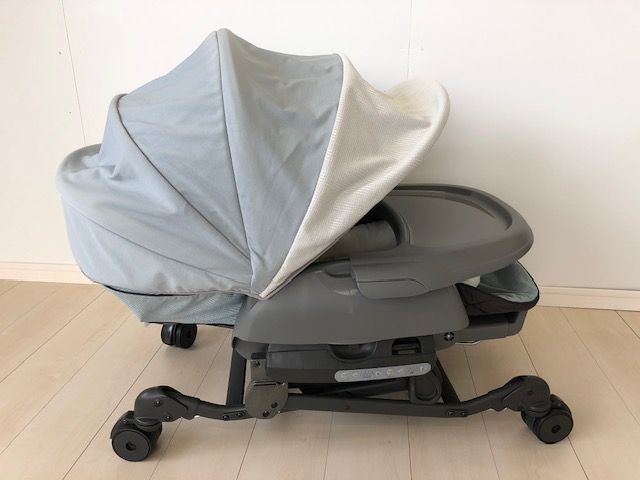 クリーニング済　☆美品☆　コンビ　ハイローベッド＆チェア　ネムリラ 送料無料】美品 クリーニング済み 説明書付 ホワイトレーベル ネムリラ