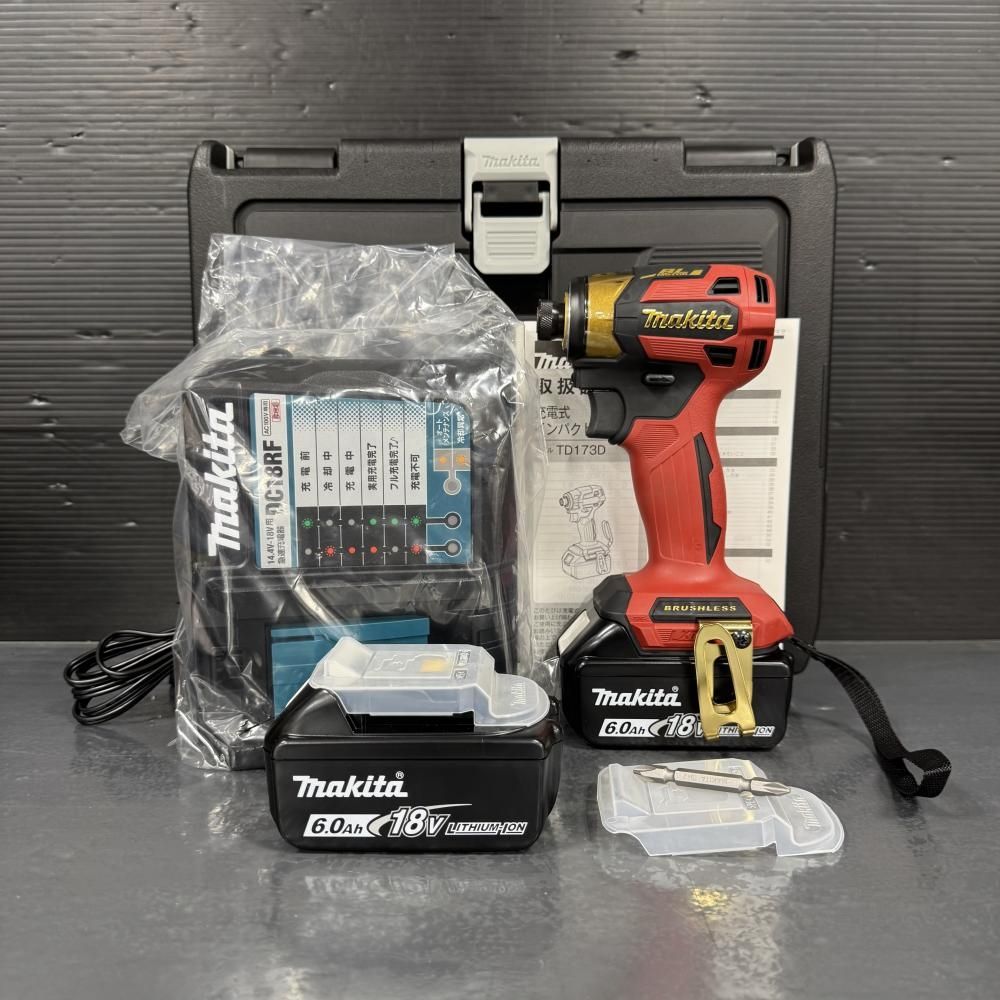 【即決祭6/30まで】【未使用品】【20周年記念モデル】makita TD173DGXPR 18V充電式インパクトドライバ【202】