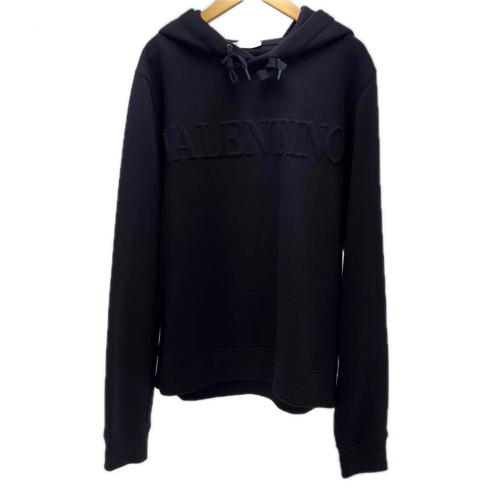 Valentino ヴァレンチノ 衣類 裏起毛パーカー 衣料品 XV3MF21D84D コットン/ポリウレタン ブラック メンズ【中古】【200】