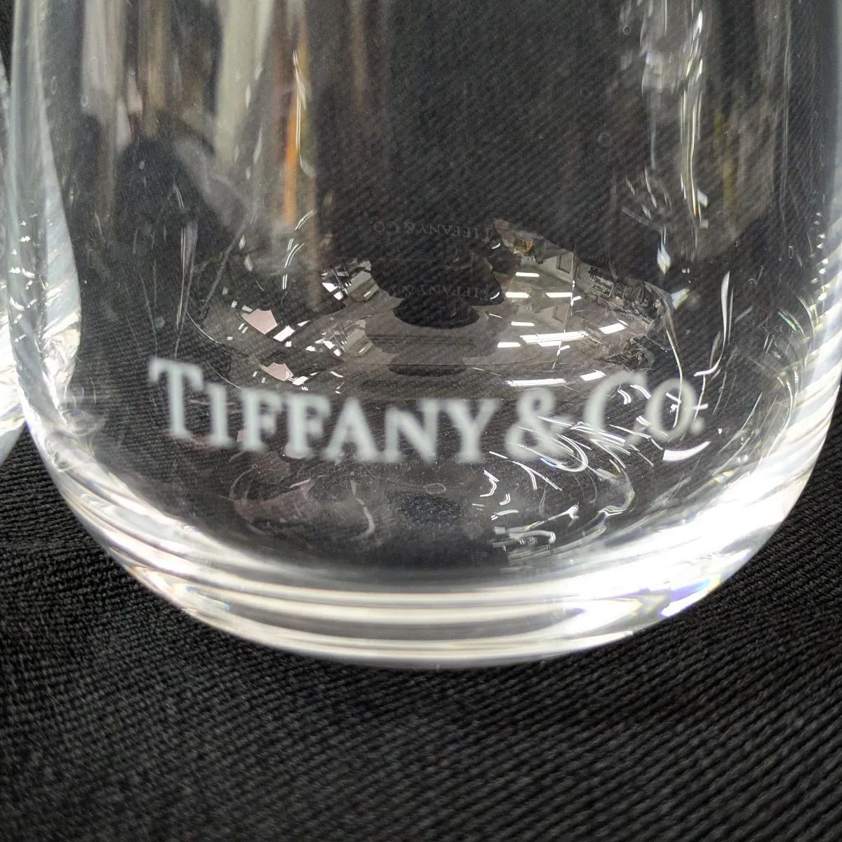 美品 TIFFANY&Co. ティファニー TCO ロゴ タンブラー ペア 2客セット 
