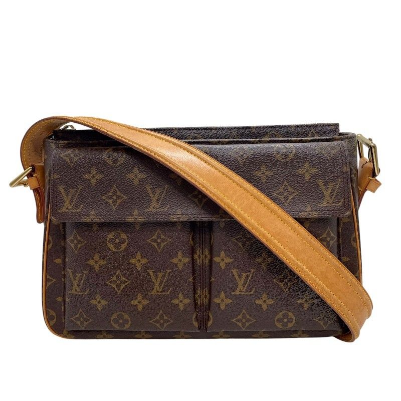 ルイ・ヴィトン LOUIS VUITTON ヴィバシテGM M51163 ブラウン ゴールド金具 モノグラム レディース ショルダーバッグ