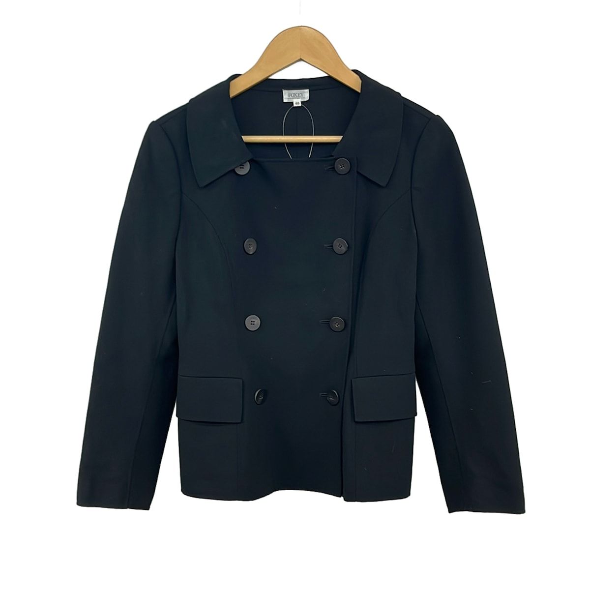 FOXEY　フォクシー　パフスリーブ　ジャケット　プティポアン　40 FOXEY(フォクシー) ジャケット サイズ40 M レディース - 18027 黒 長袖