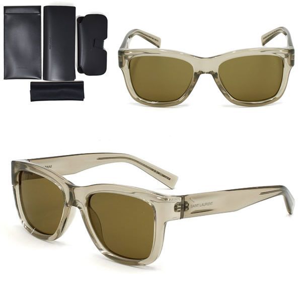 サンローラン サングラス SAINT LAURENT SL 674-005 サングラス グローバルフィット ベージュ ブラウン メンズ レディース ユニセックス SL674-005