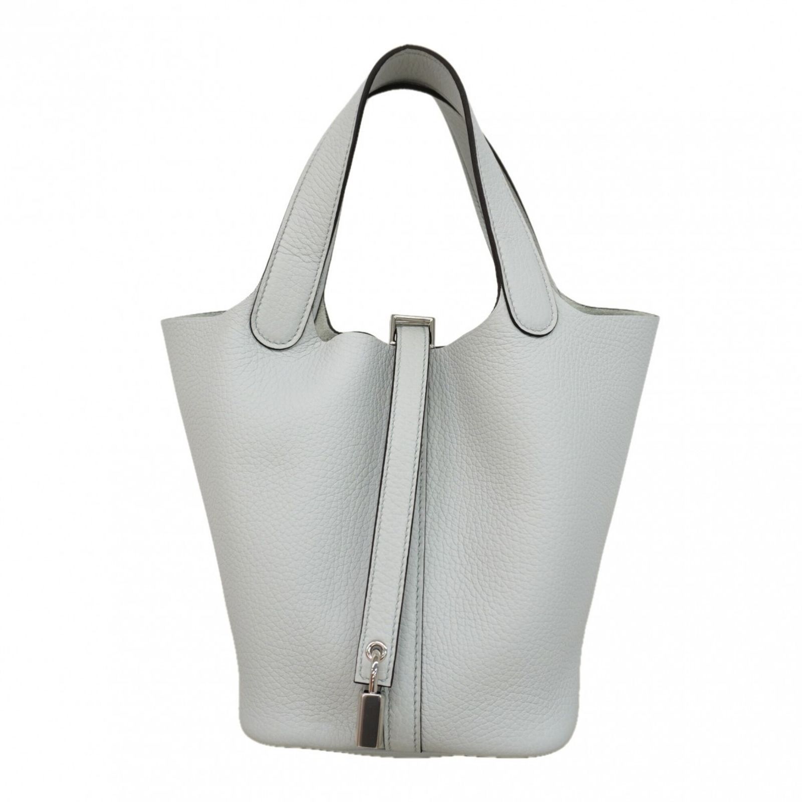 エルメス(Hermes) エルメス ハンドバッグ ピコタンロックPM トリヨンクレマンス ブルーペール W刻印レディース