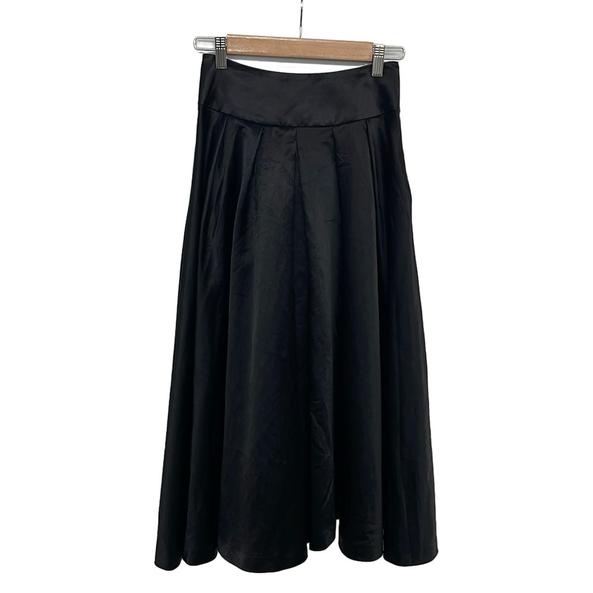 BORDERS at BALCONY(ボーダーズアットバルコニー) ロングスカート サイズ36 S レディース美品 - 黒