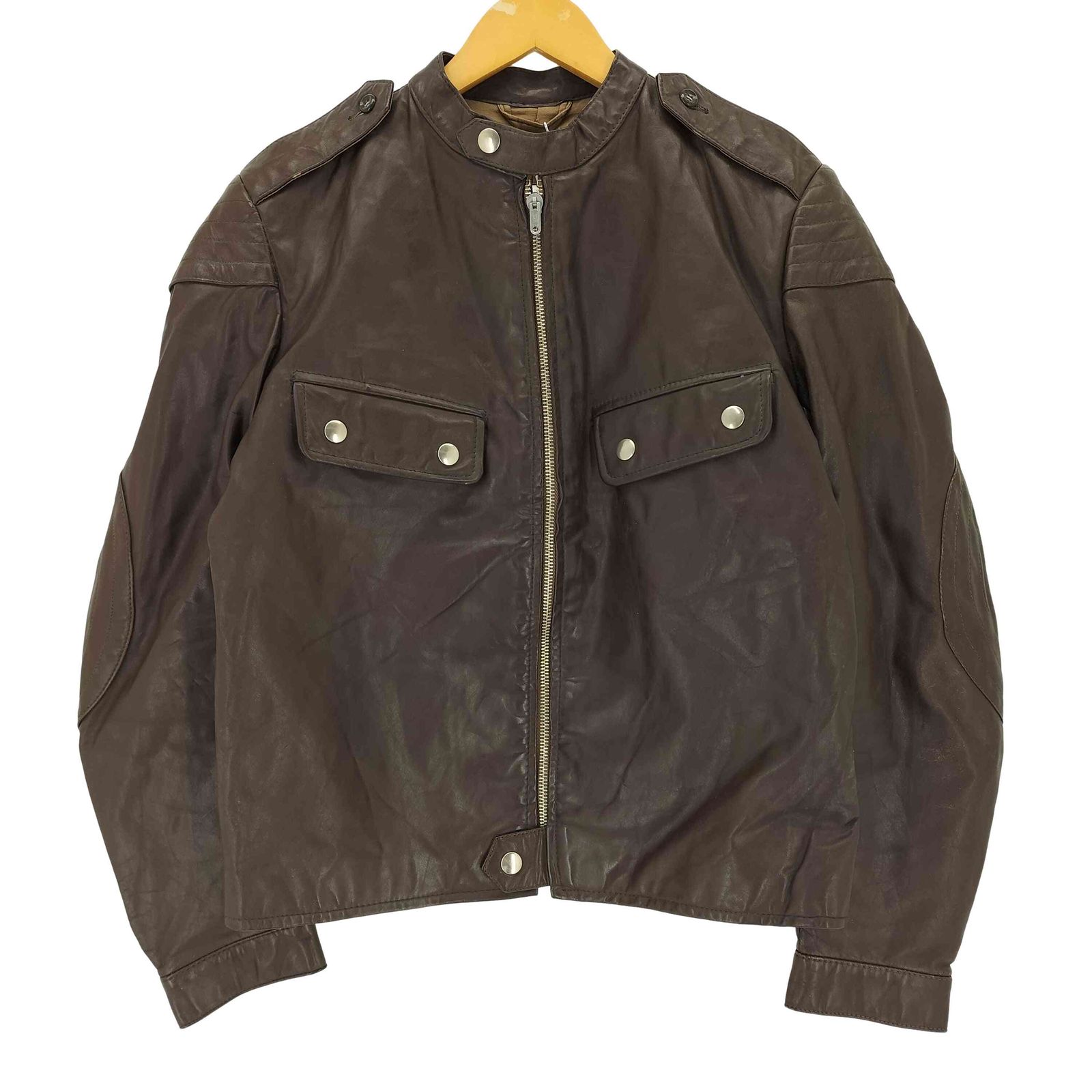 ユーズドフルギ USED古着 {{GARA}} 40s チェコ軍 官給品 パイロットレザージャケット コの字留めWICOジップ メンズ 表記無