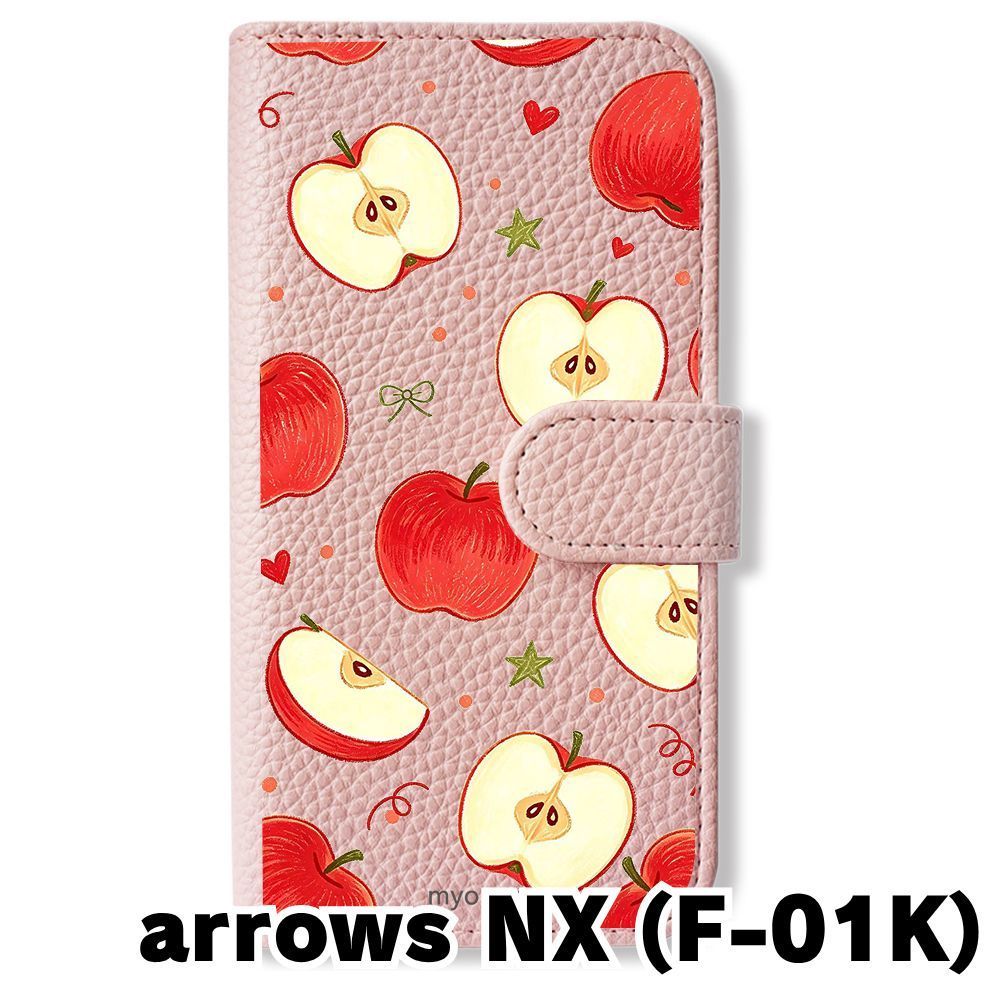新品未使用】 F-01K arrows NX 手帳型スマホ ケース (色：サクラ