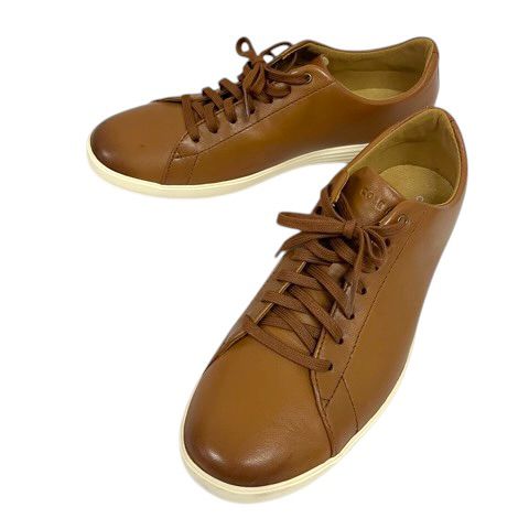 コールハーン COLE HAAN C26521 グランド クロスコート スニーカー ロゴ 10M 茶 ブラウン