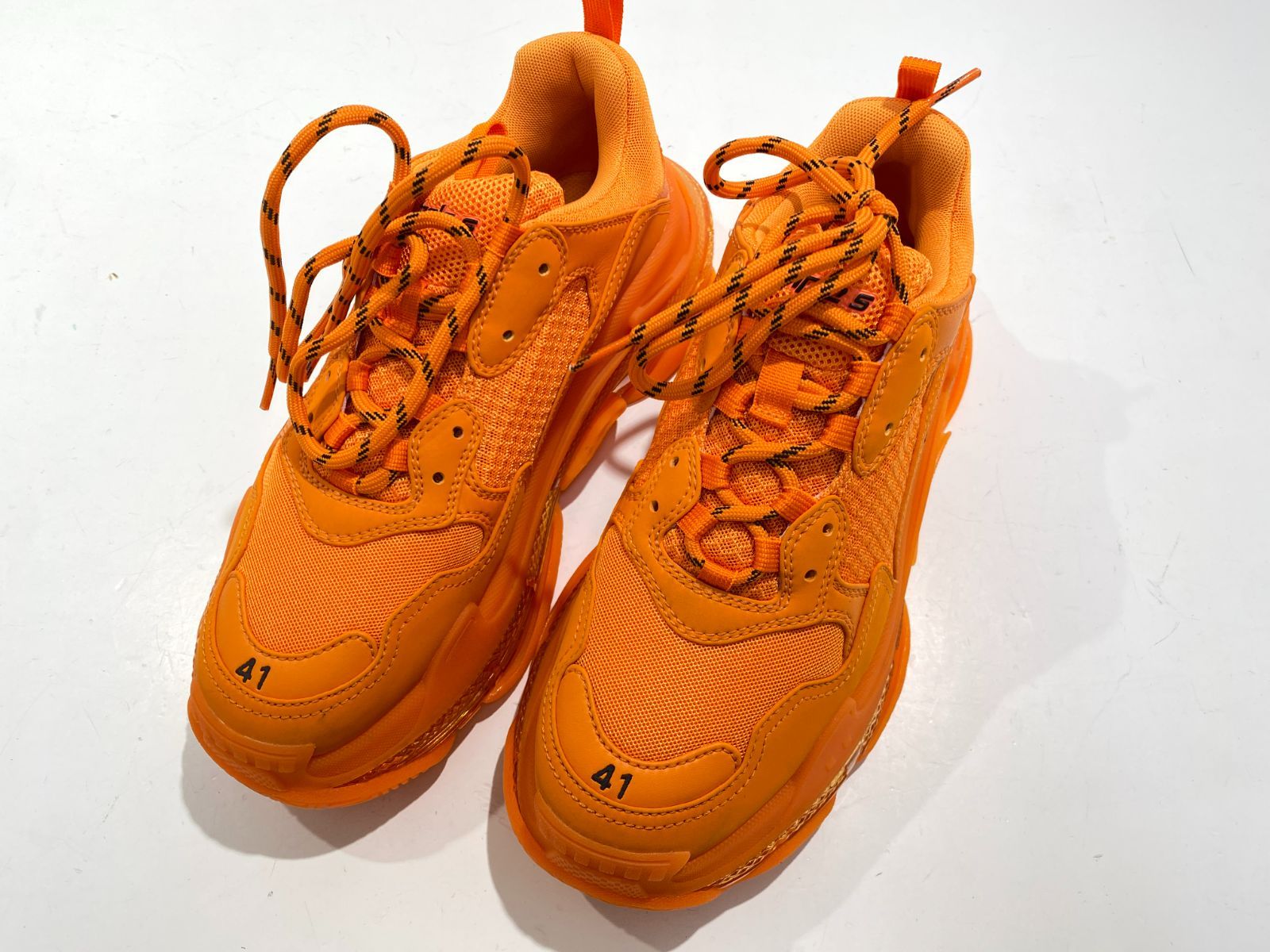 [七重浜85-1-080625nh] [併売] BALENCIAGA TRIPLES CLEAR SOLE バレンシアガ トリプルS クリアソールスニーカー 541624[中古] [メンズ]