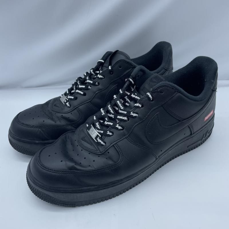 【中古】NIKE AIR FORCE1 LOW × SUPREME BLACK CU9225-001 サイズ30cm ナイキ シュプリーム ブラック[19]