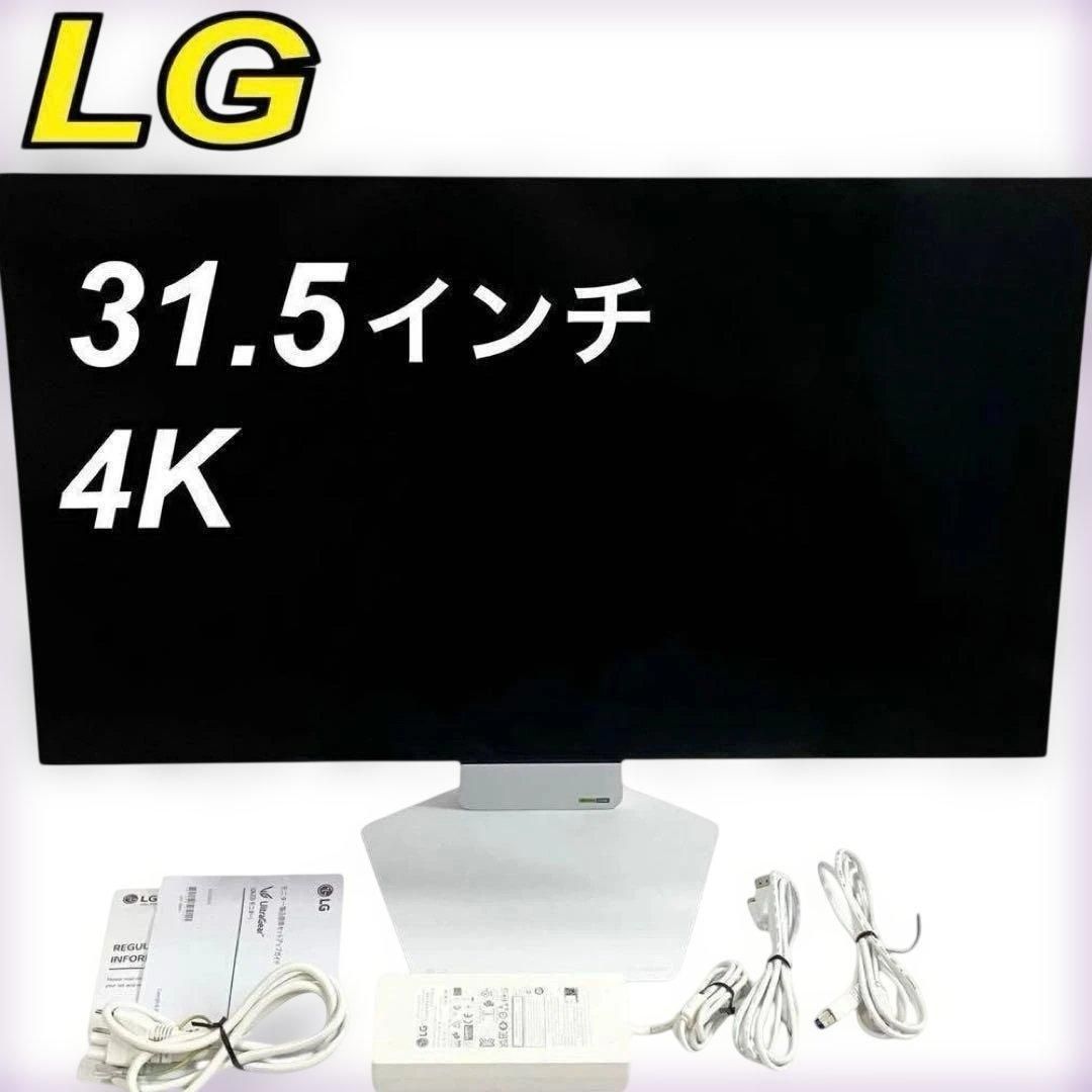 LG ゲーミングモニター UltraGear OLED 32GS95UV-W 31.5インチ 4K ホワイト モニター エルジー 非光沢