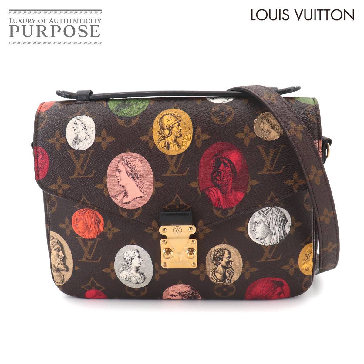 新品同様 ルイ ヴィトン LOUIS VUITTON モノグラムカメオ ポシェット メティス MM 2way ハンド ショルダー バッグ 90327334