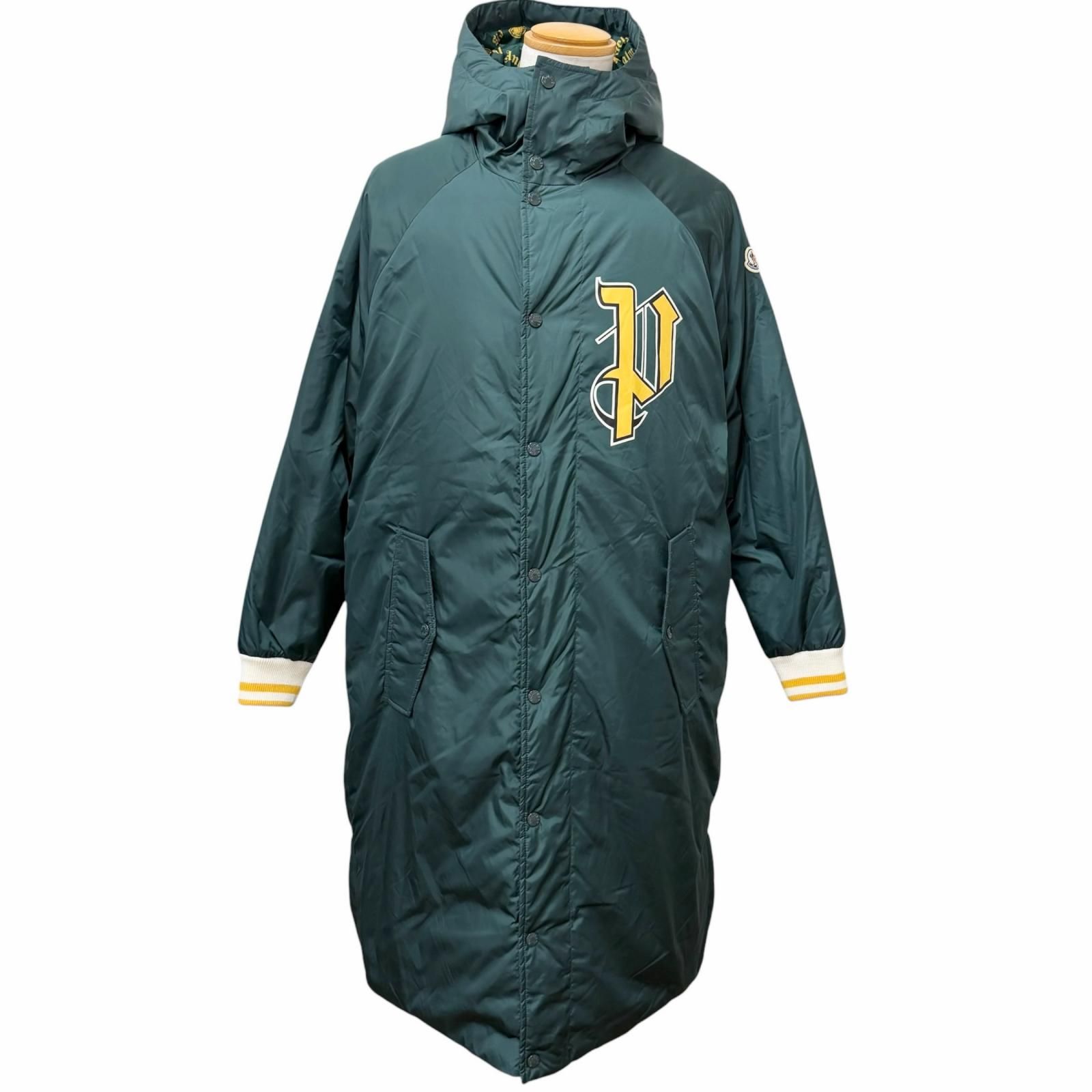 美品□MONCLER GENIUS 8 Palm Angels モンクレール ジーニアス 8 パーム エンジェルス 22AW MORENZ ダウンコート 1 イタリア製 正規品
