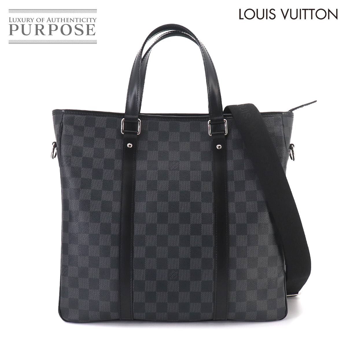 新品同様 ルイ ヴィトン LOUIS VUITTON ダミエ グラフィット タダオ PM 2way トート ショルダー バッグ N41259 Tadao 90329371