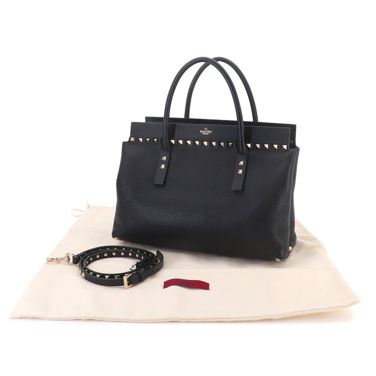 美品 ヴァレンティノ ガラヴァーニ VALENTINO GARAVANI ロックスタッズ