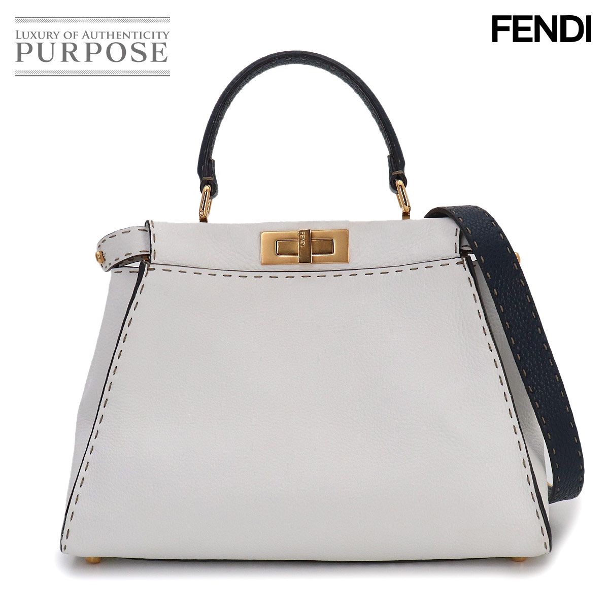 美品 フェンディ FENDI セレリア ピーカブー レギュラー 2way ハンド