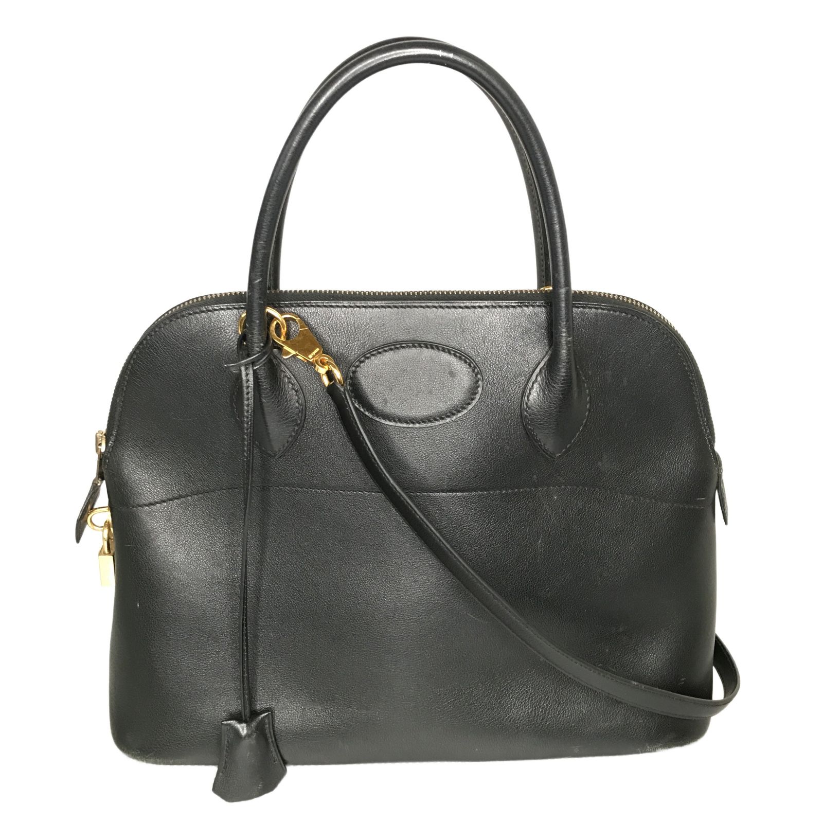 HERMES エルメス ボリード31 ハンドバッグ ショルダーバッグ ブラック ゴールド金具 Y刻印 レディース 中古 T11371834