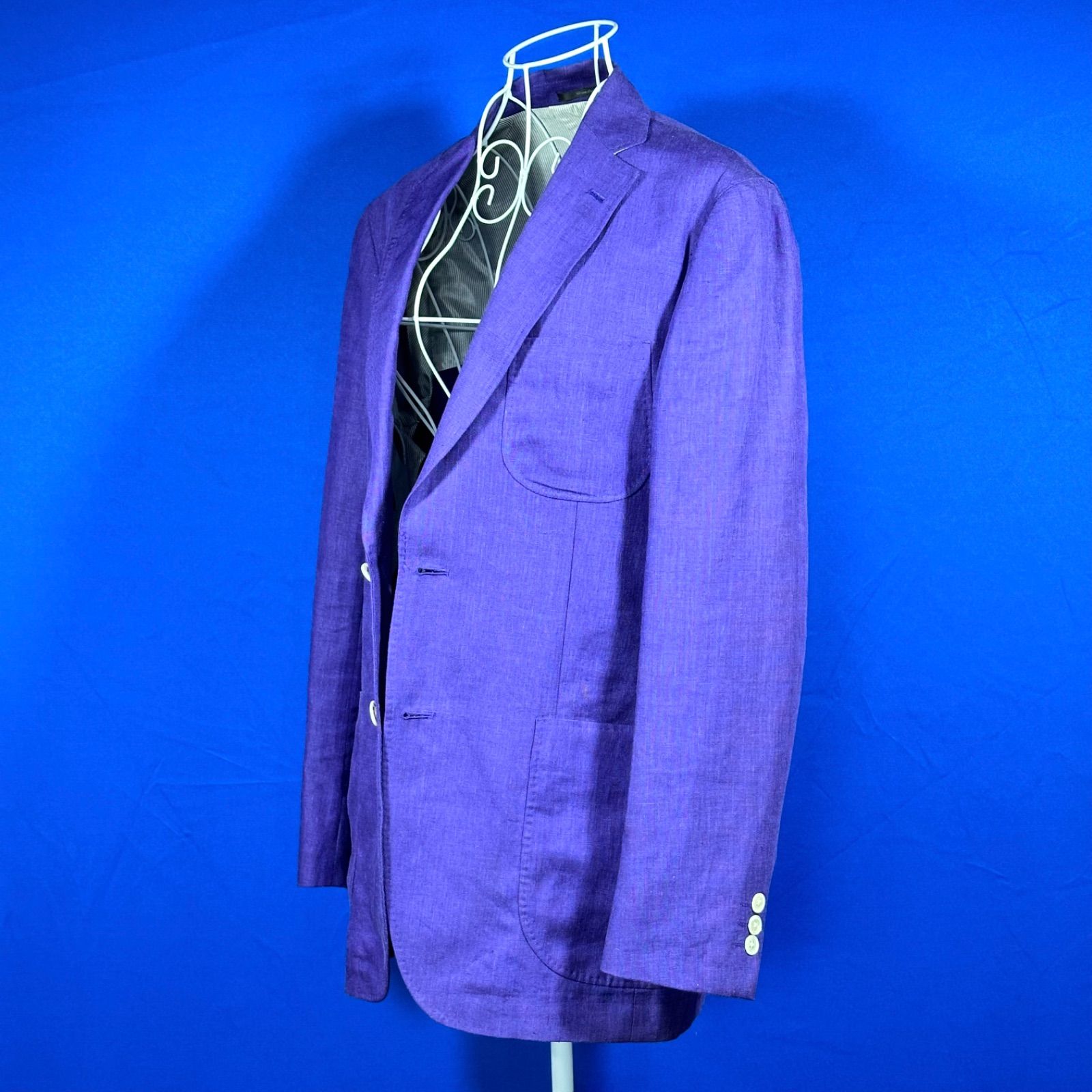ユナイテッドアローズ UNITED ARROWS Green Label 麻 パープルカラー Men's ジャケット USED