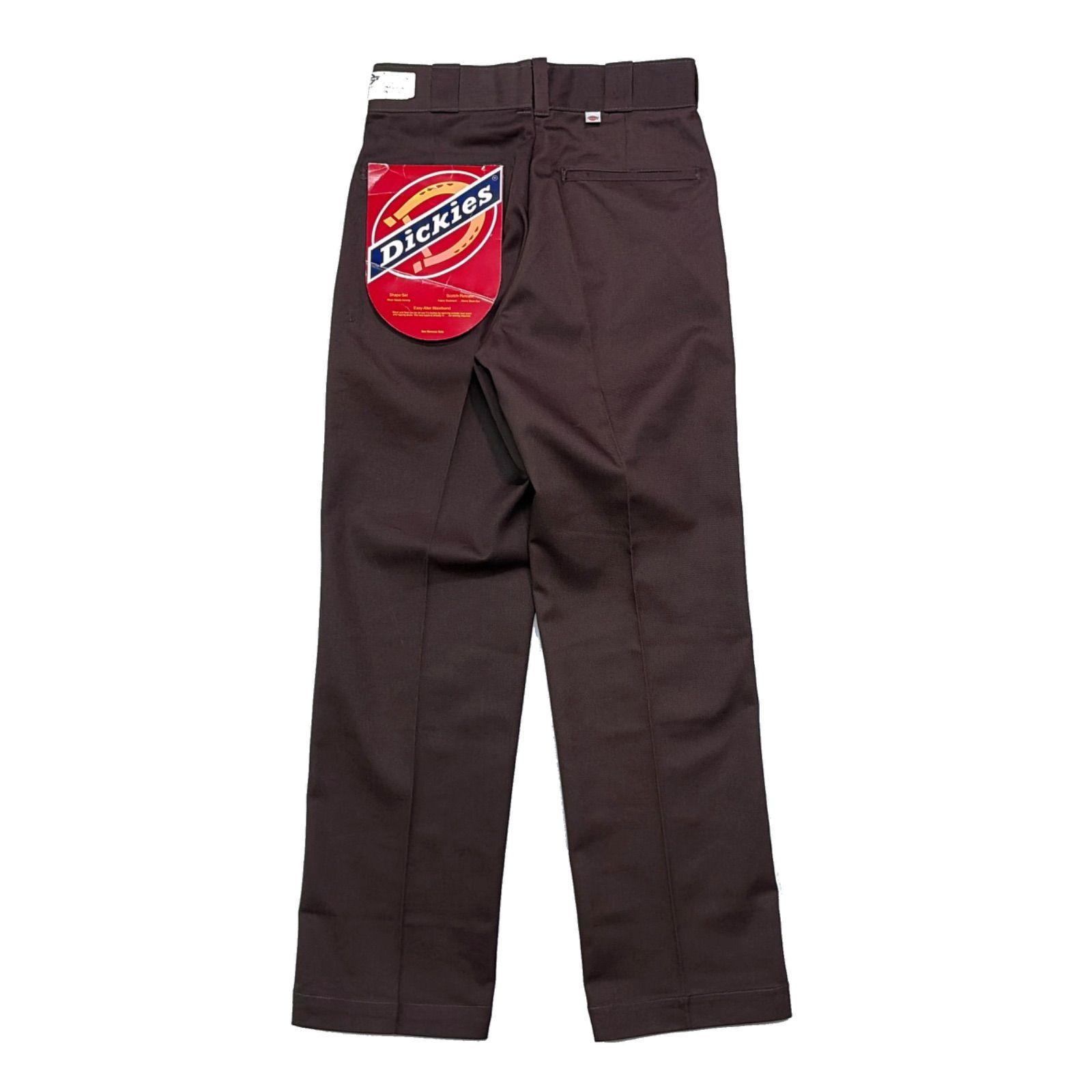 デッドストック 80s 90s DICKIES ディッキーズ USA製 チビタグ 874V ワーク パンツ W27 茶色