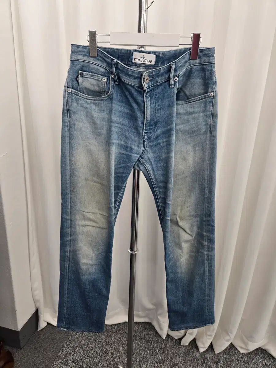 W32 正規品 STONE ISLAND ストーンアイランド デニム ズボン ライトブルー