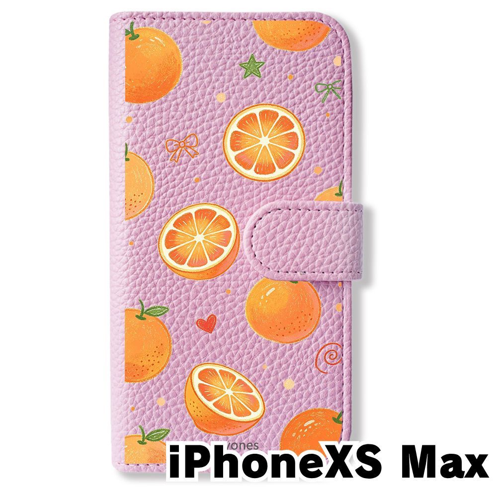 新品未使用】 iPhone XS Max 手帳型スマホ ケース (色：バイオレット