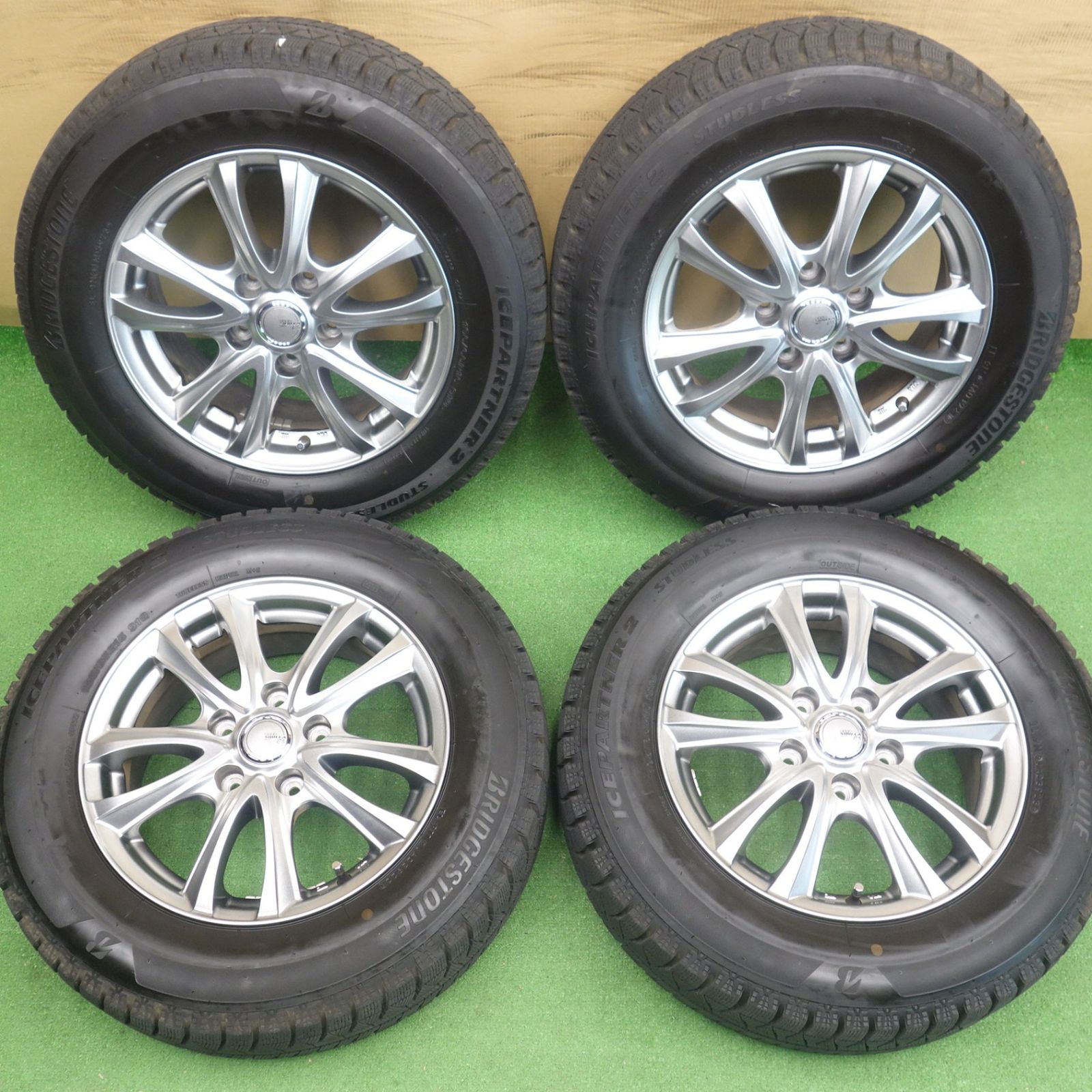 バリ溝！23年！キレイ！9.5分◎スタッドレス 195/65R15 ブリヂストン