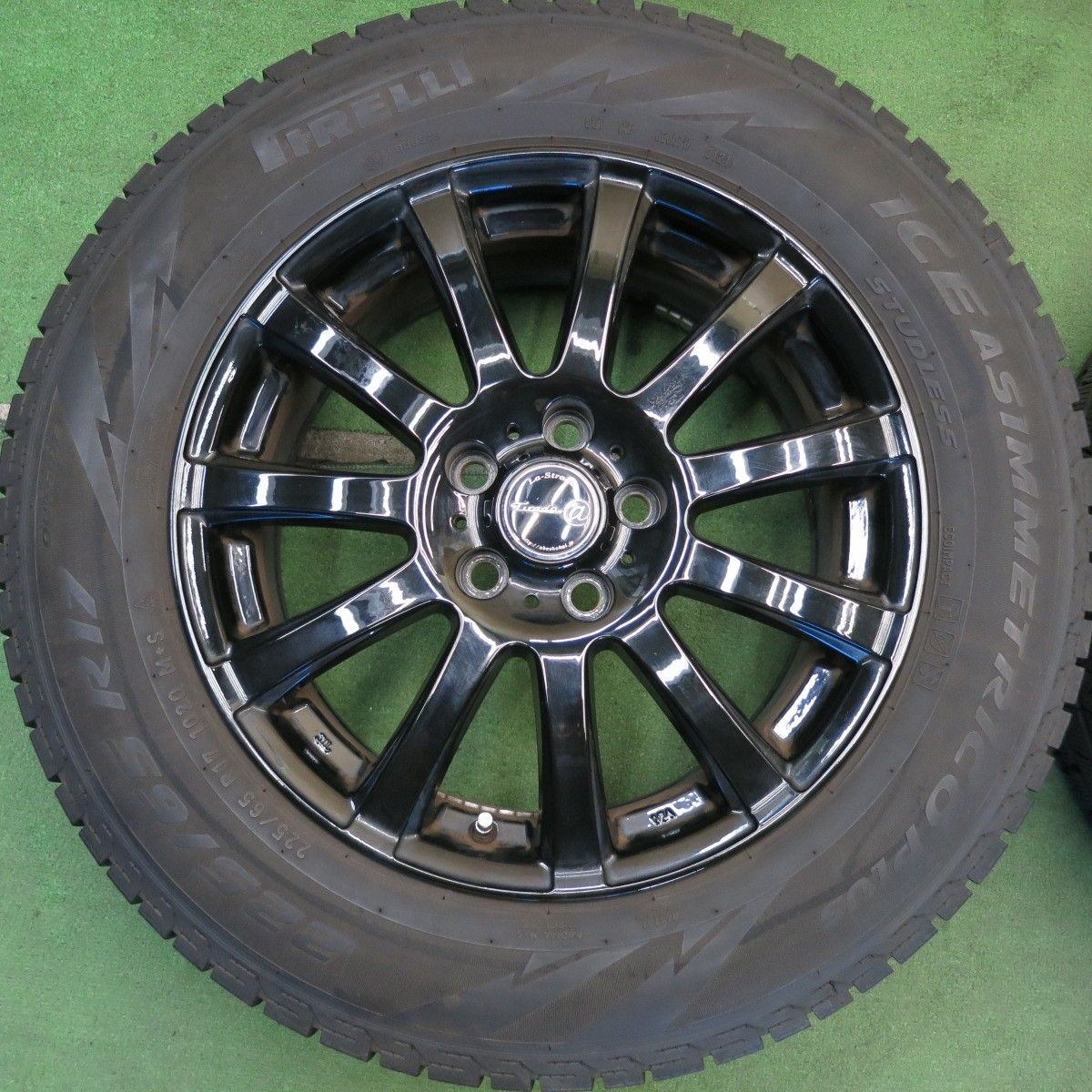 キレイ◎スタッドレス 225/65R17 ピレリ アイスアシンメトリコ プラス Tirado＠ La-Strada 阿部商会 17インチ PCD114.3/5H◎6061401HAス